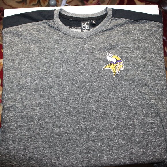 MN Vikings NFL Gray and Black Long Sleeve Shirt - Size M - Picture 5 of 9